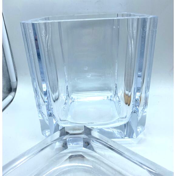 The Regal 3Qt Carlisle Vtg GRAINWARE Ice Bucket Clear‎ Lucite Swivel Top MCM - Picture 5 of 10